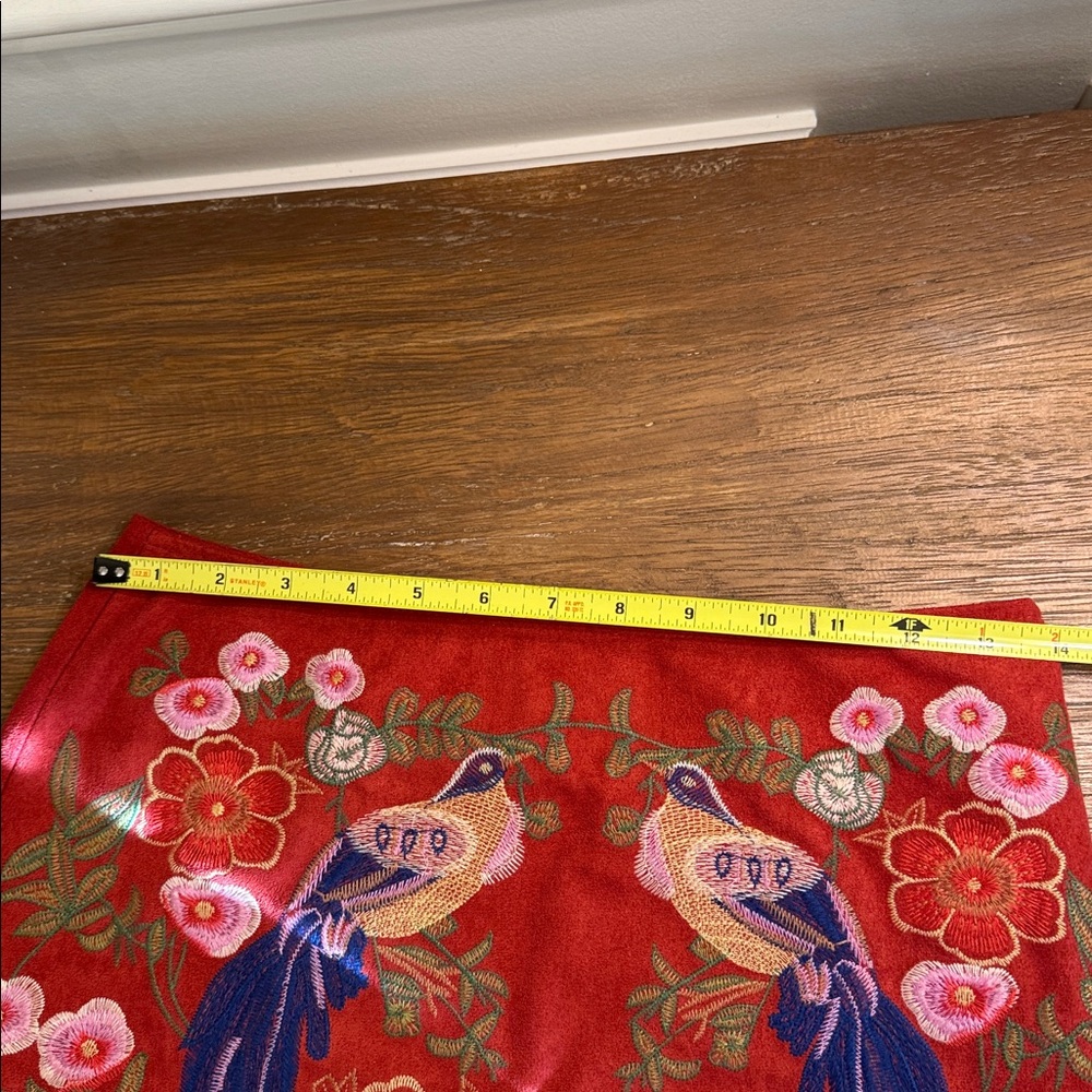 altar’d state Vermillion Sueded Embroidered Skirt - Picture 12 of 13